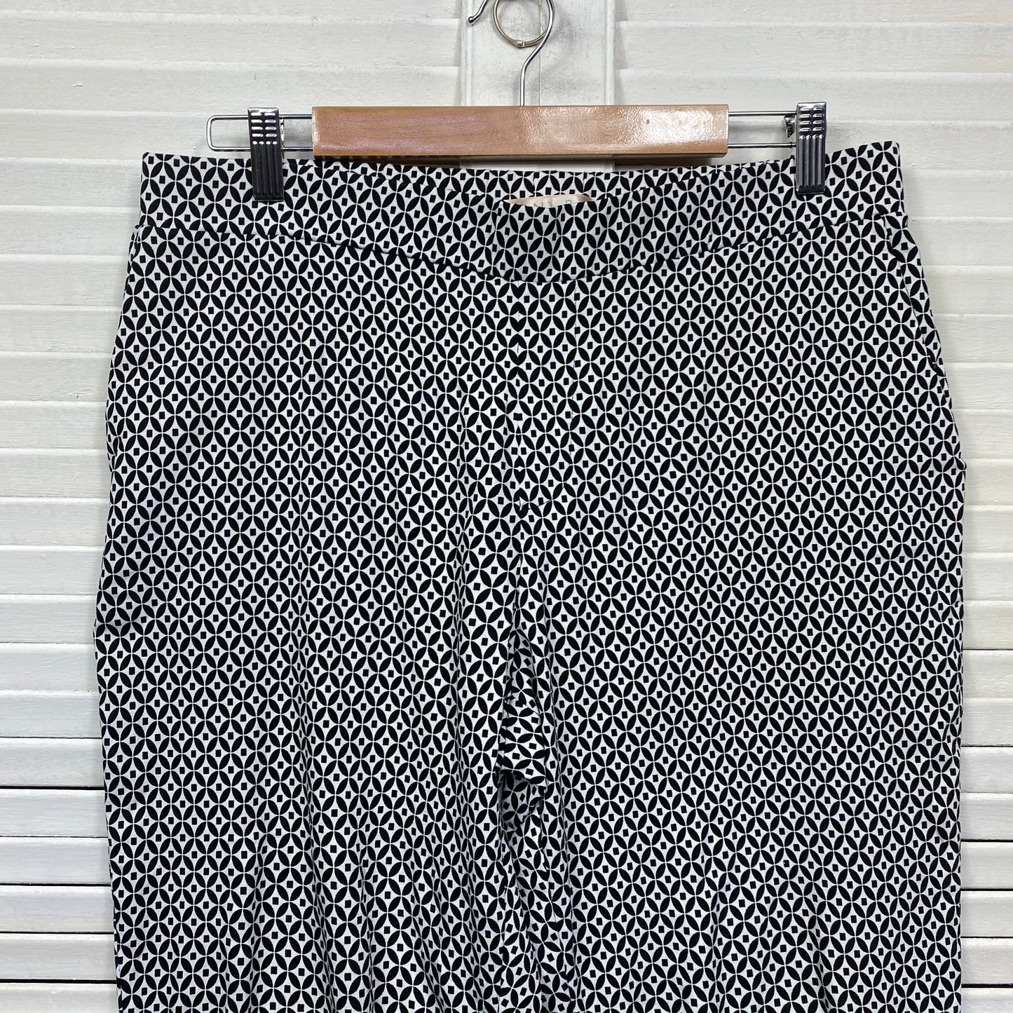 Noni B Pants Size 14 Black White Pockets Pull On