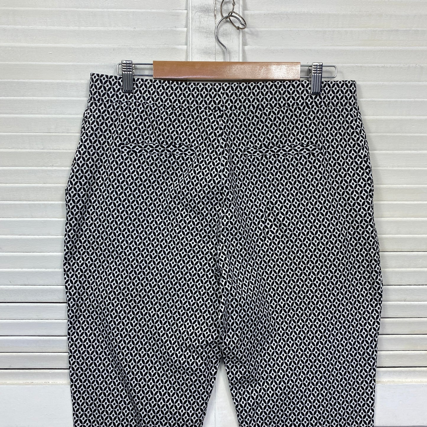 Noni B Pants Size 14 Black White Pockets Pull On