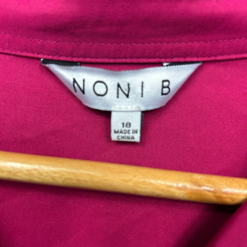 Noni B Pink Roll Tab Sleeve Shirt - Size 18