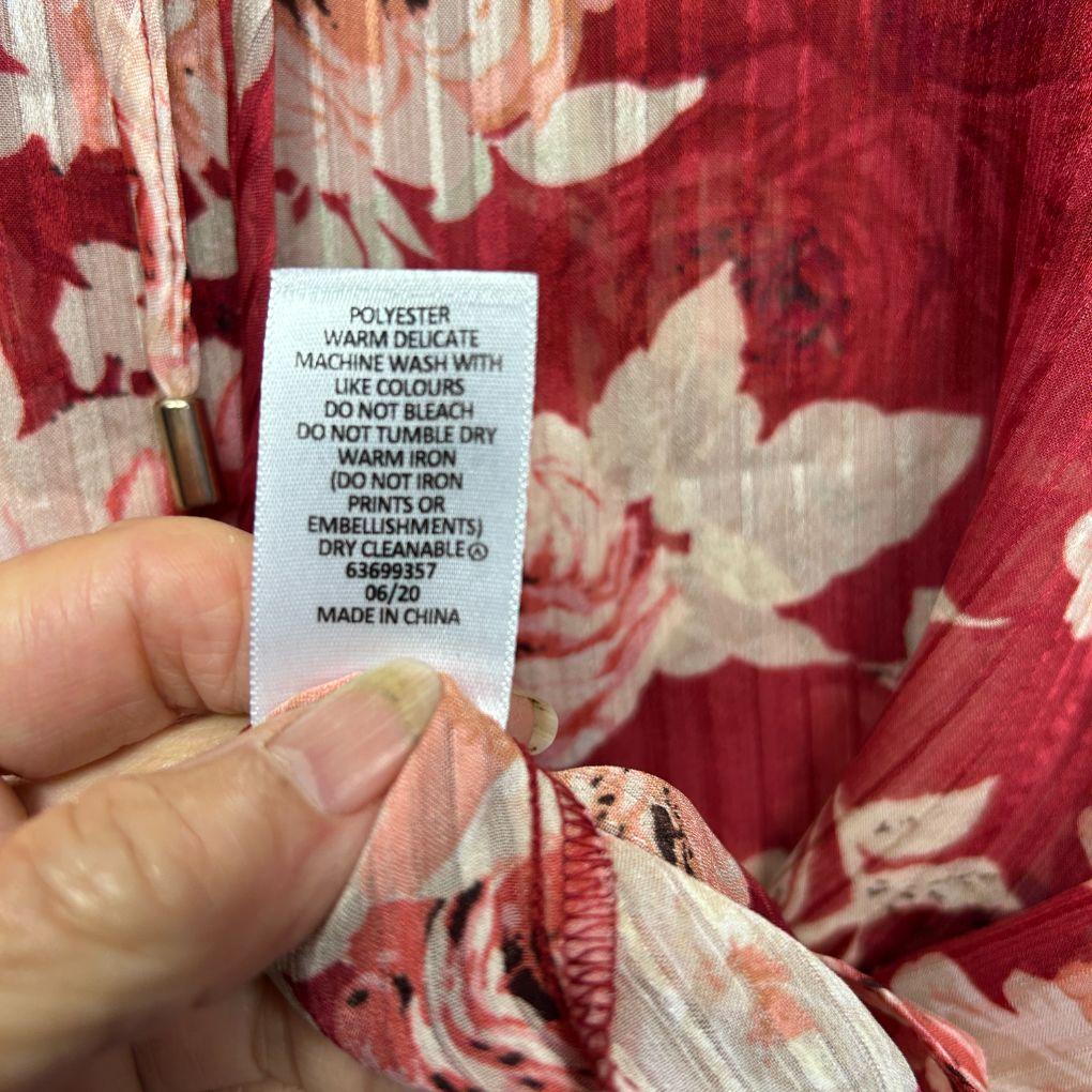 Target Red Floral Shirt - Size 14