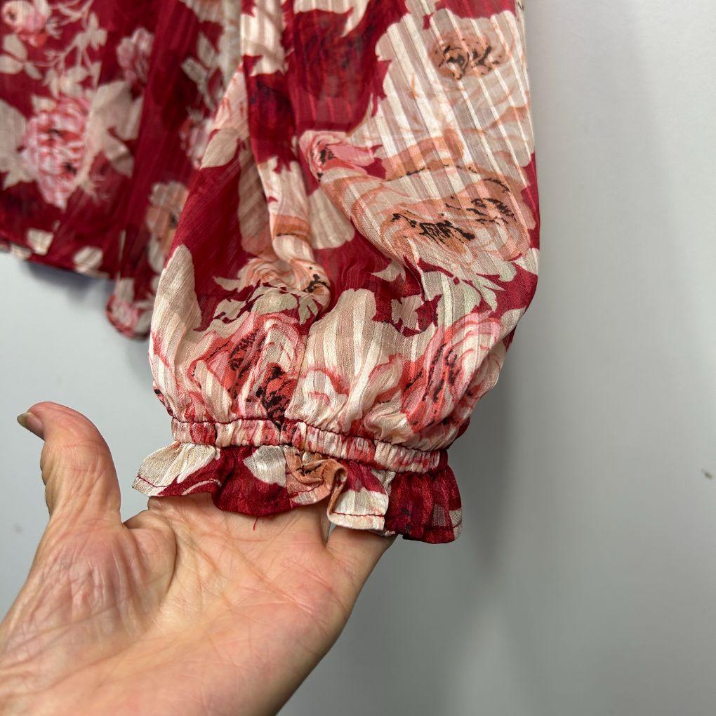Target Red Floral Shirt - Size 14