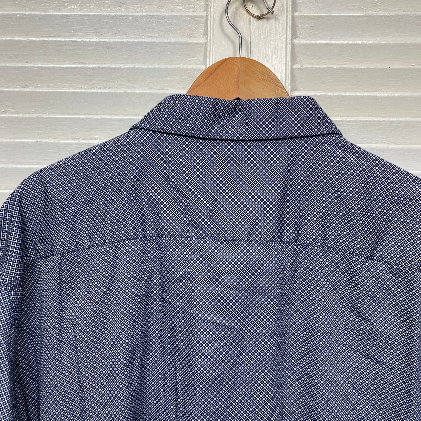 Johnny Bigg Mens Shirt Size 8XL Blue Long Sleeve