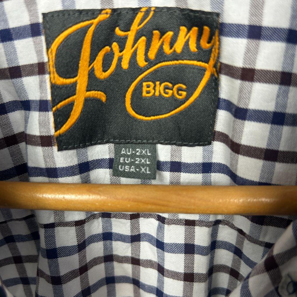 Johnny Bigg Navy Check Shirt - Size 2XL