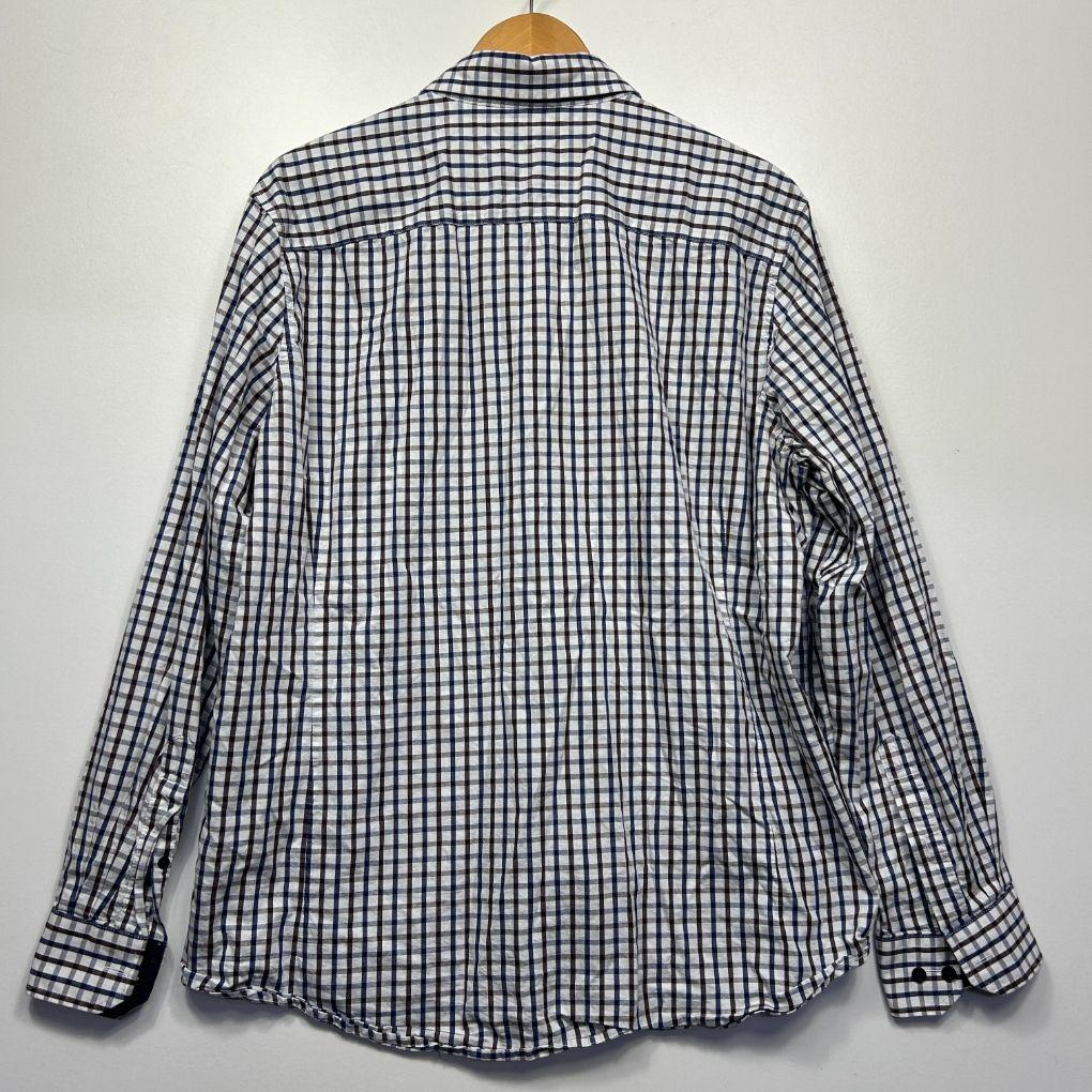 Johnny Bigg Navy Check Shirt - Size 2XL