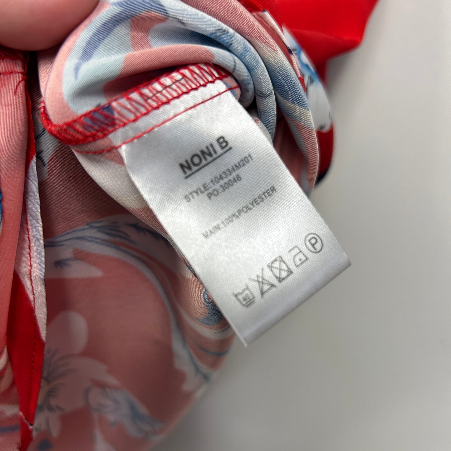 Liz Jordan Red Floral Print Top - Size 16