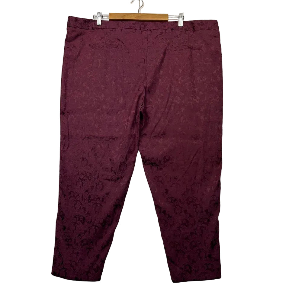 Moda Burgundy Pants - Size 20