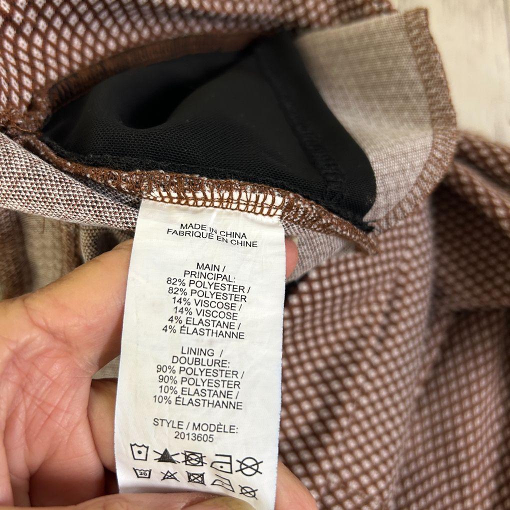 Katies Tan Check Pants - Size 16