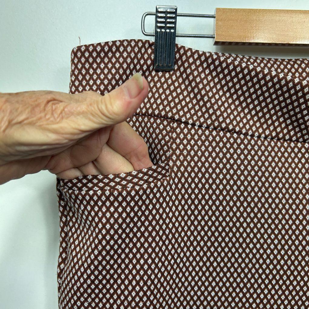 Katies Tan Check Pants - Size 16