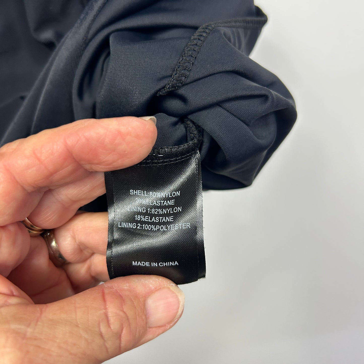 Taking Shape Black Tankini Swim Top - Size 16