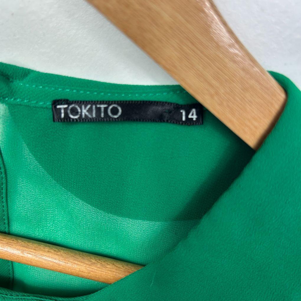 Tokito Green Lace Top - Size 14