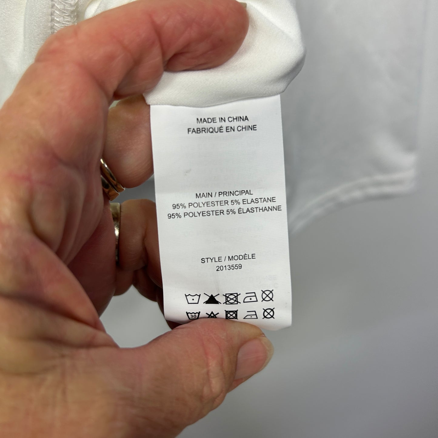 Katies White Faux Wrap Top - Size XXL