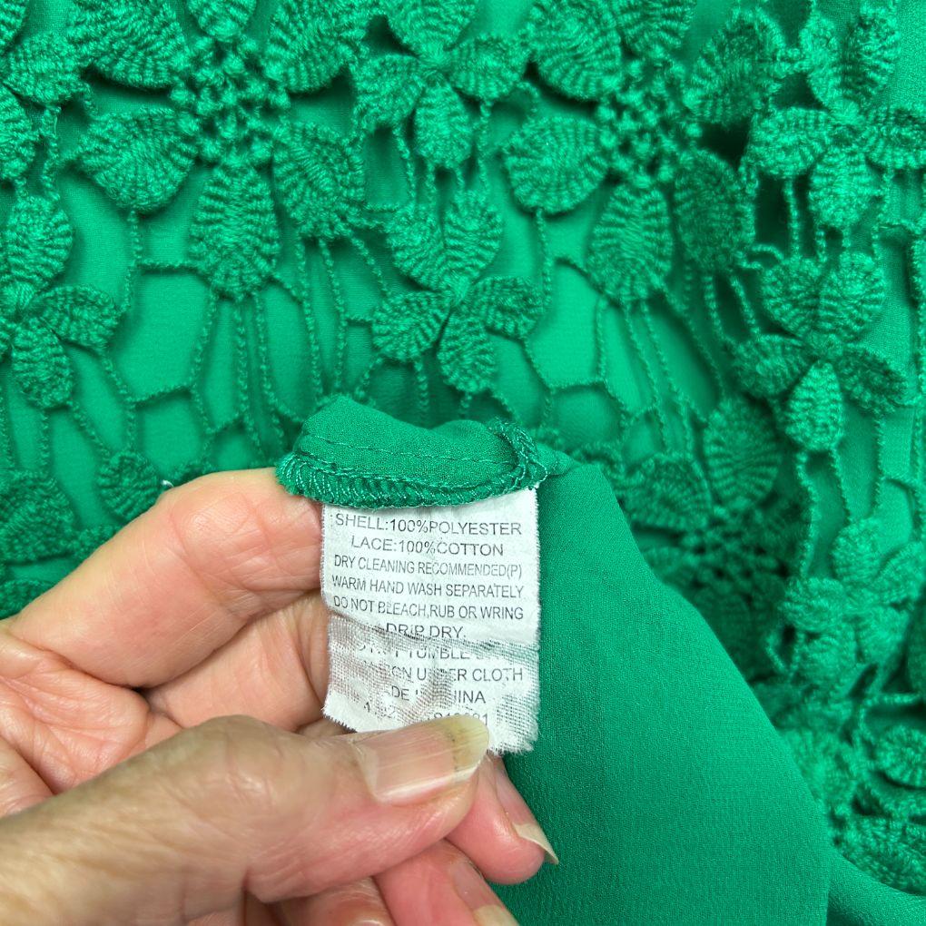 Tokito Green Lace Top - Size 14