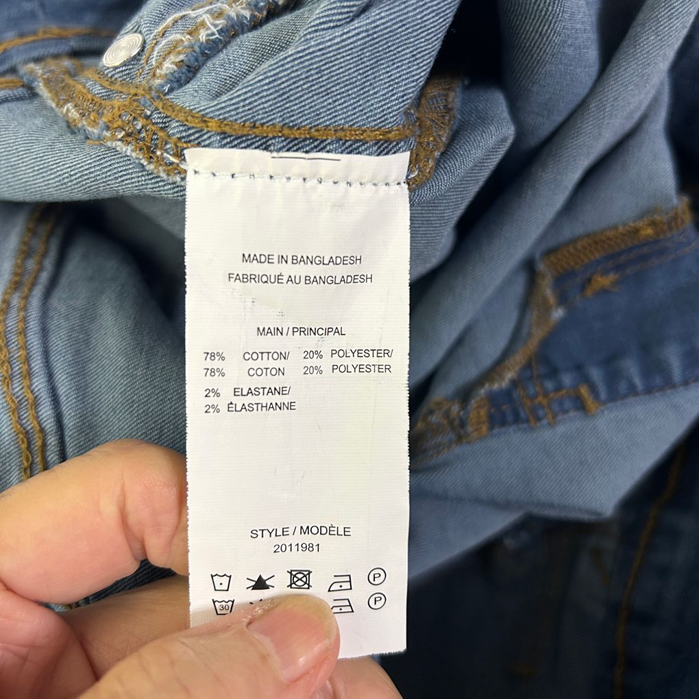 Katies Blue Denim Cropped Pants - Size 20