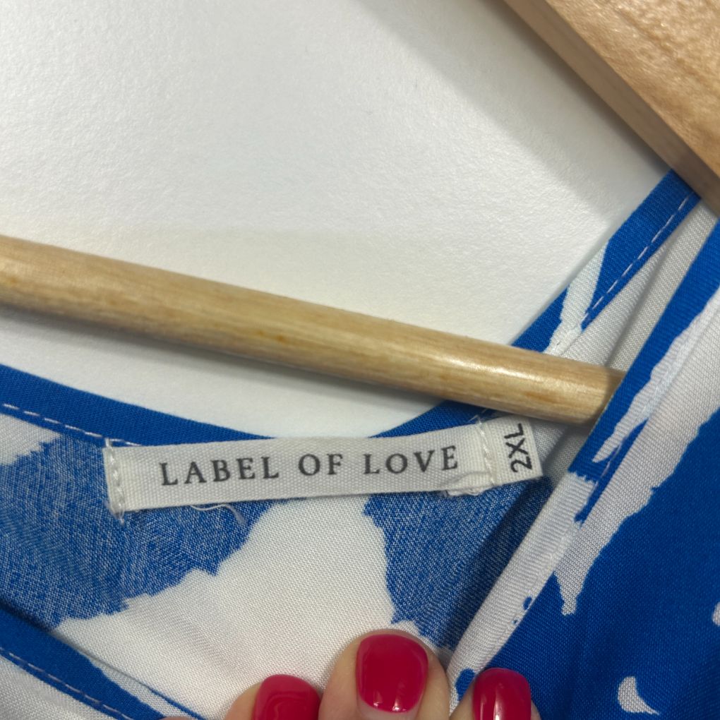 Label Of Love Blue Top - Size 2XL