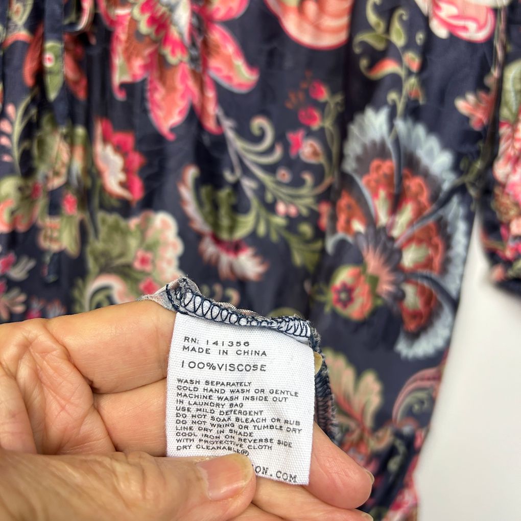Blue Illusion Navy Floral Dress - Size 16/2L