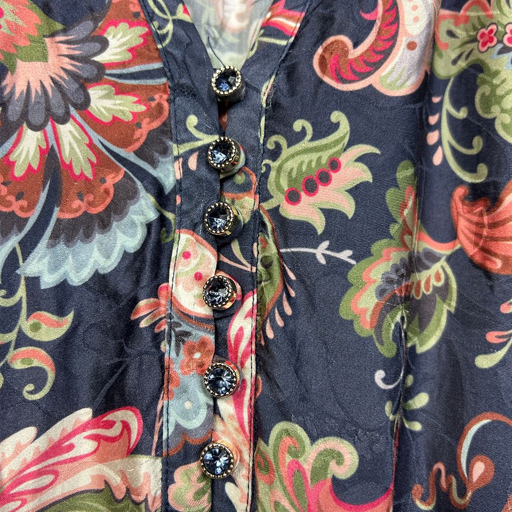 Blue Illusion Navy Floral Dress - Size 16/2L