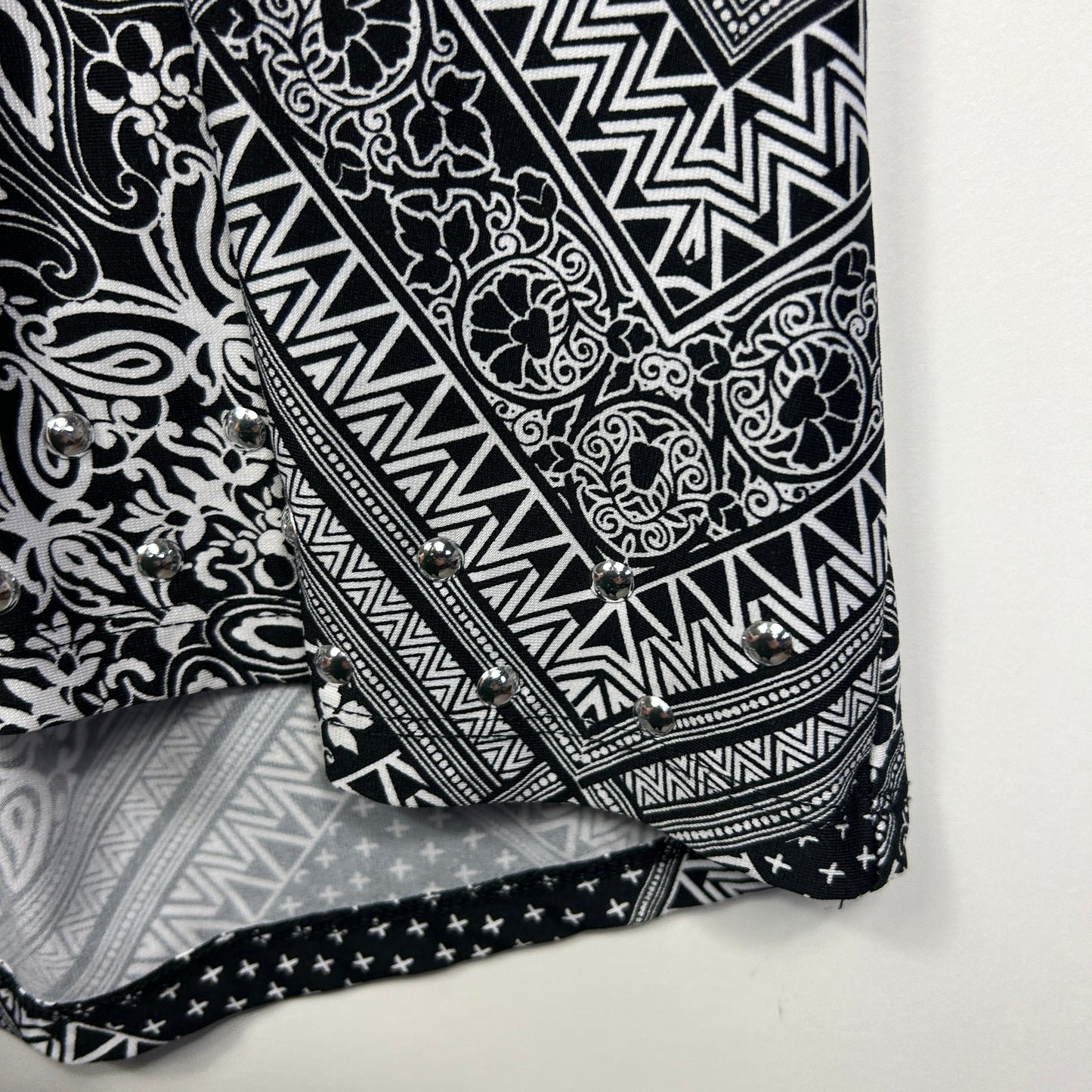 Millers Black White Geometric Print Tunic - Size XXL
