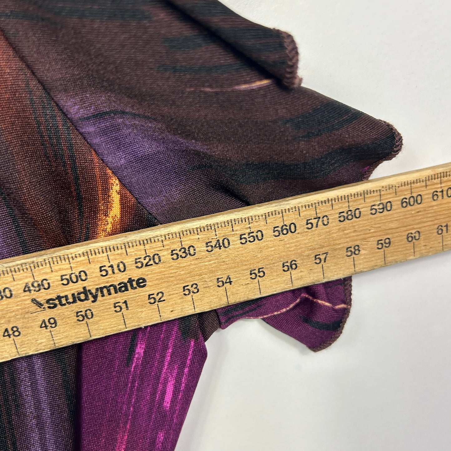 Liz Jordan Purple Multicoloured Abstract Faux Wrap Dress - Size L