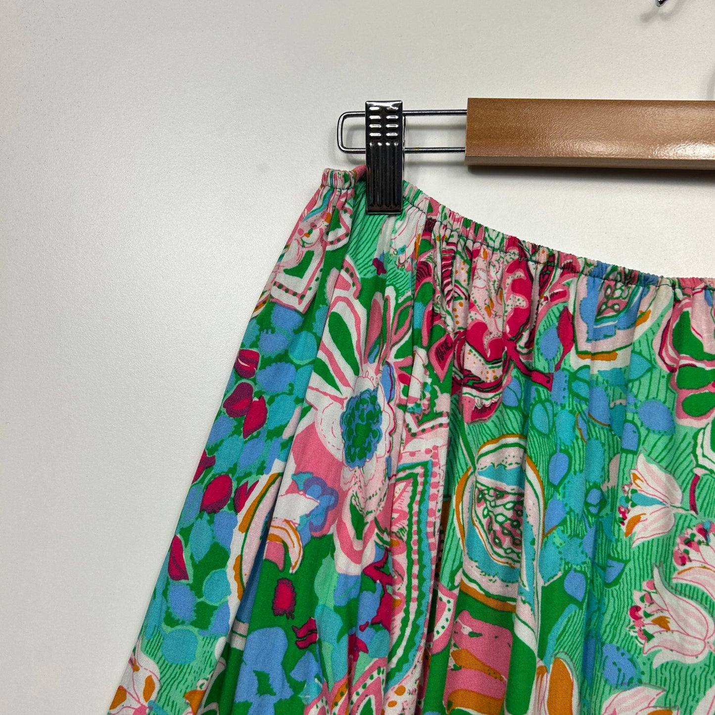Willow Tree Top Size 14 Multicoloured Floral Long Bell Sleeve