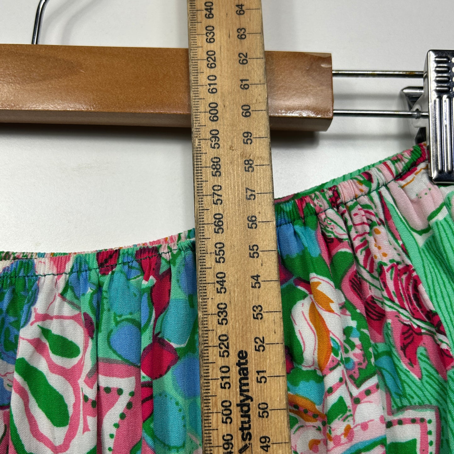 Willow Tree Top Size 14 Multicoloured Floral Long Bell Sleeve