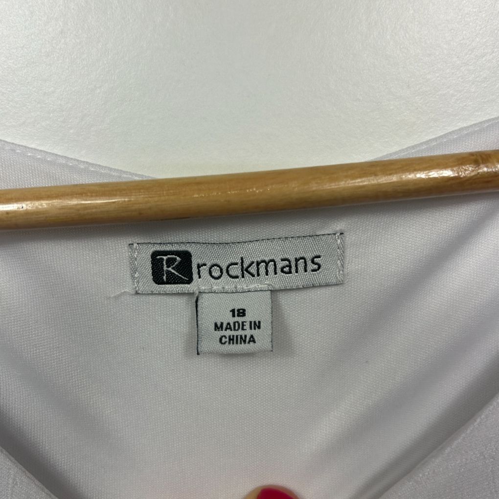 Rockmans White Top - Size 18