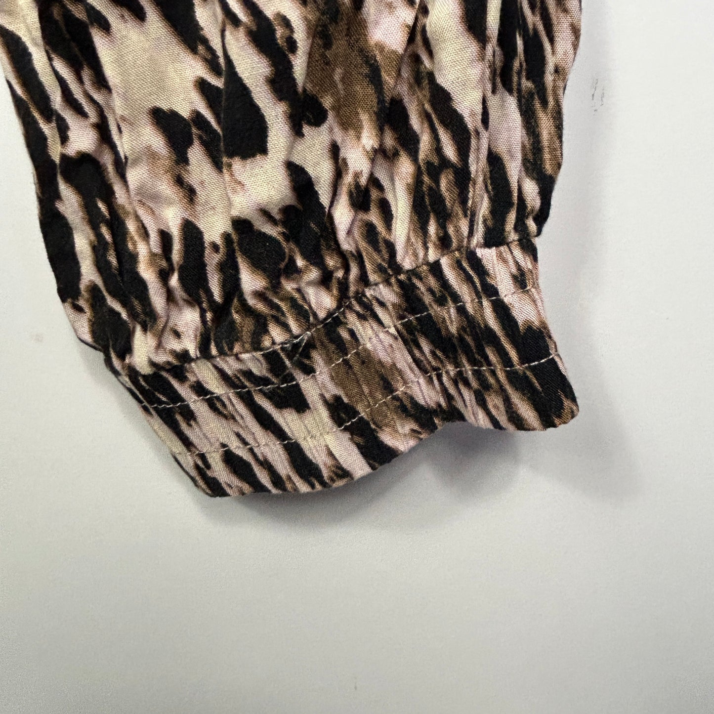 Millers Beige Animal Print Pants - Size 18 (fault)