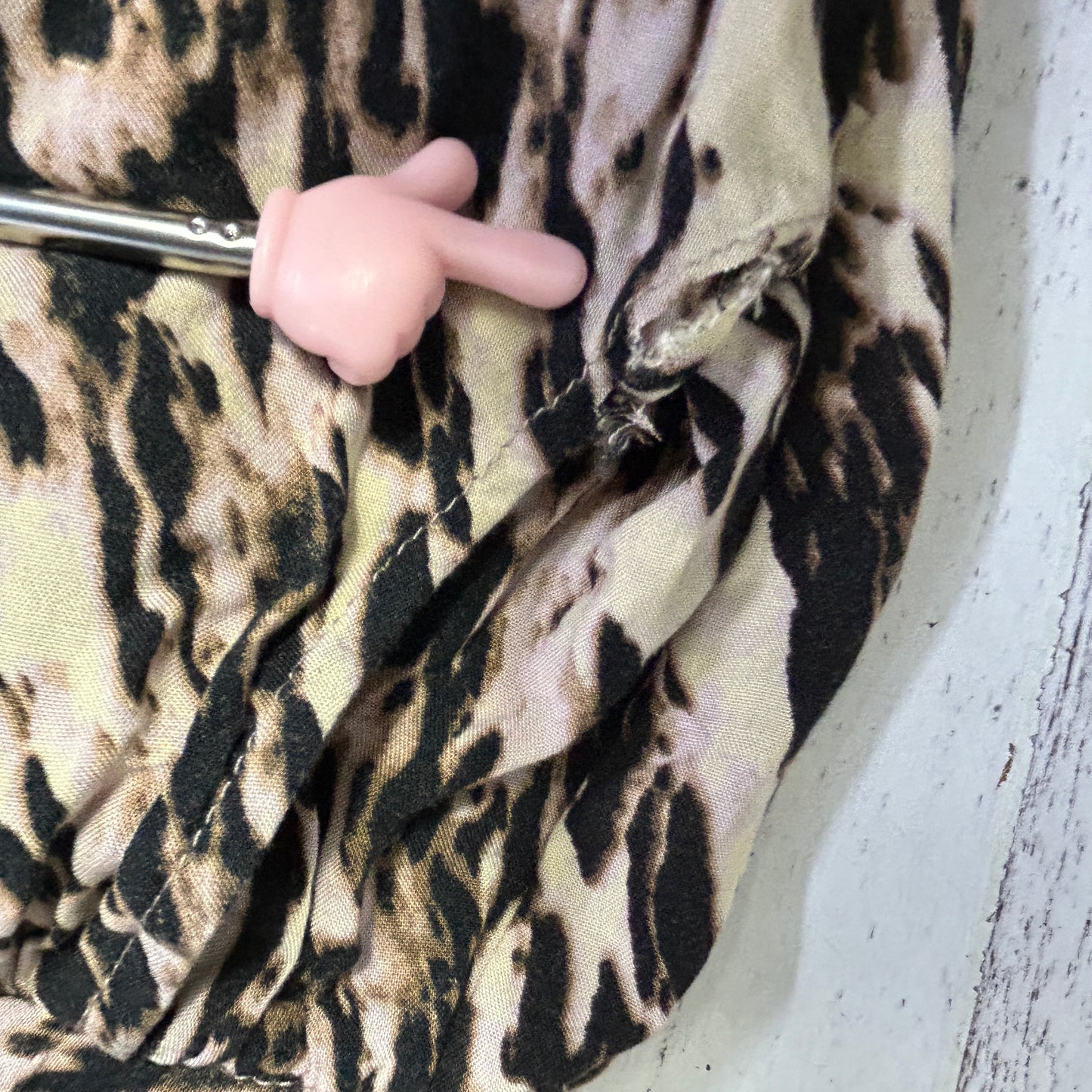 Millers Beige Animal Print Pants - Size 18 (fault)