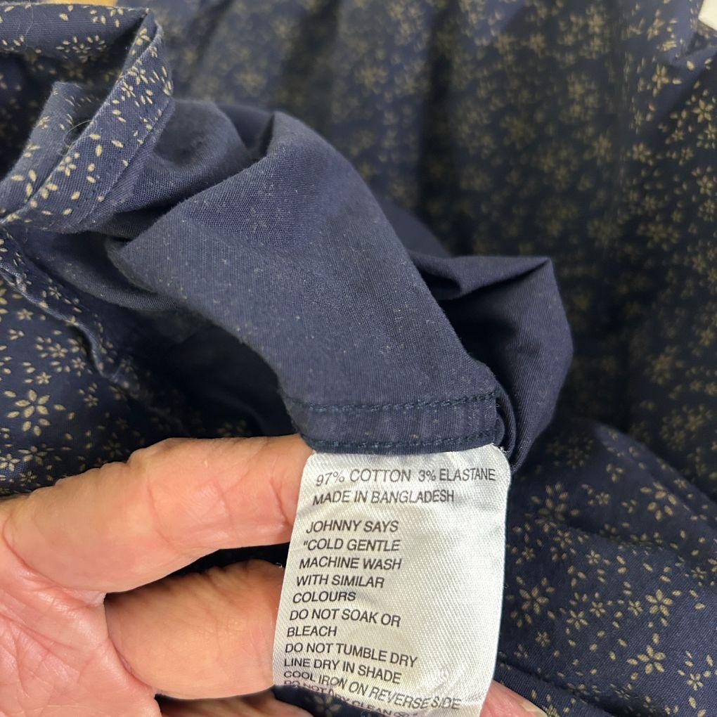 Johnny Bigg Navy Cotton Shirt - Size 3XL