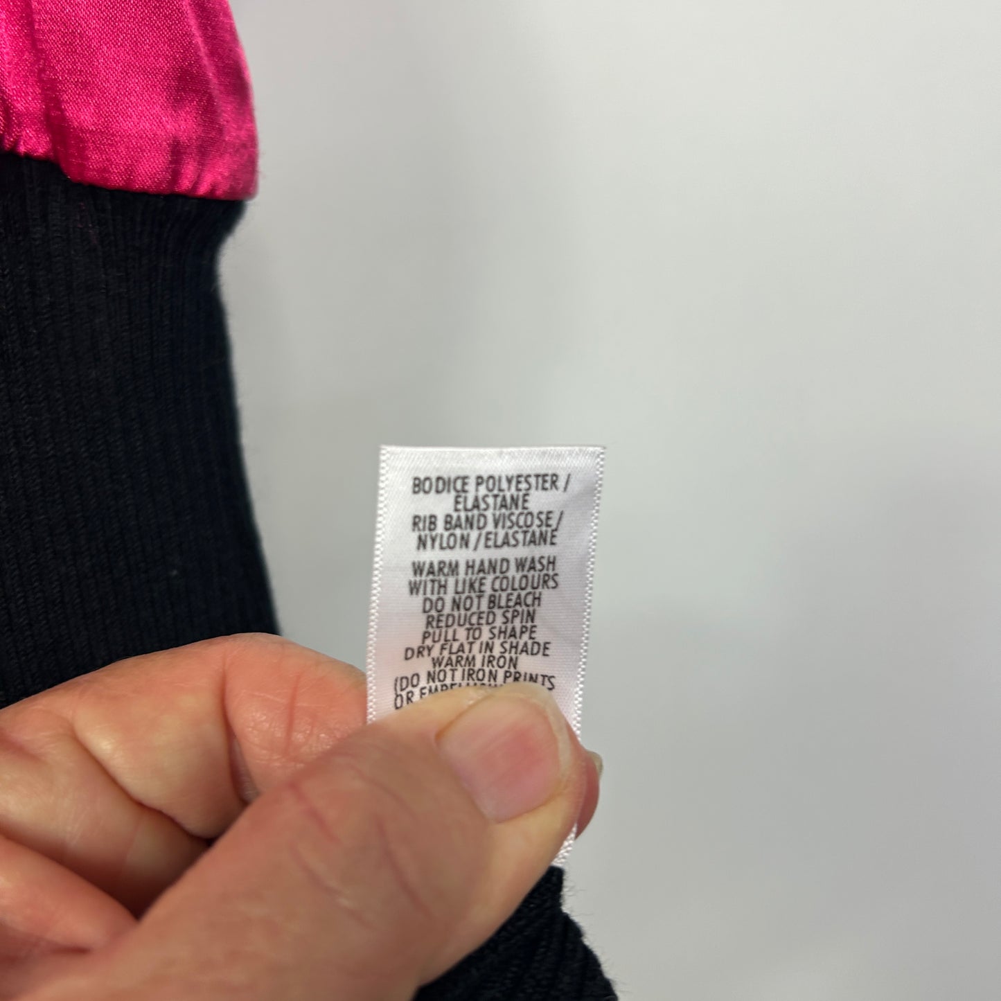 Target Hot Pink Black Top - Size 14/16