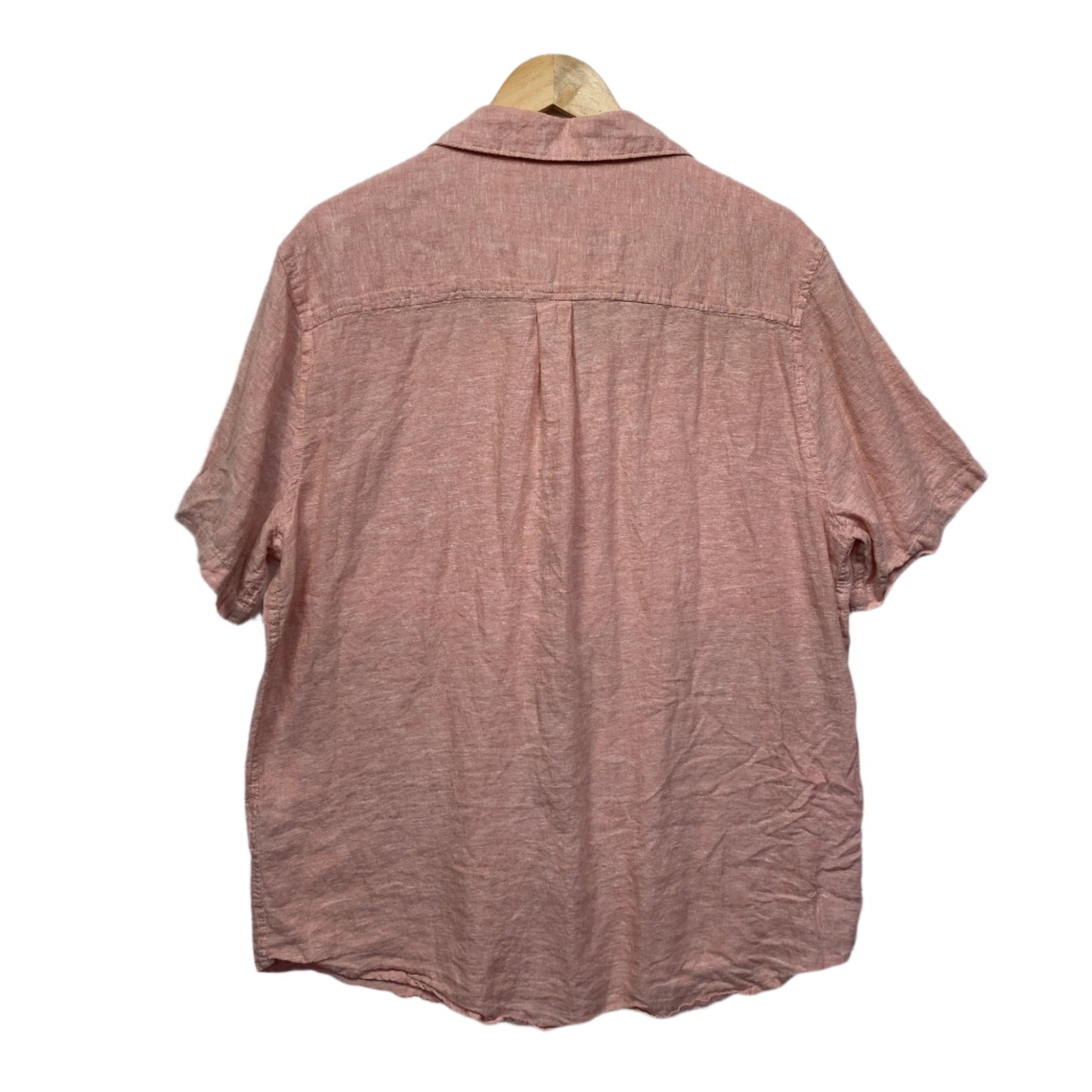 Cotton On Linen Top Size 16 XL Short Sleeve Pink