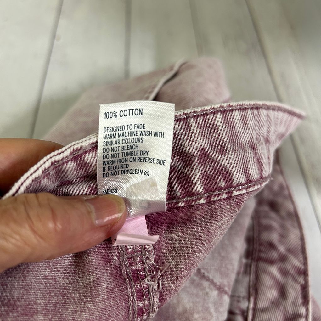 Anko Pink Cotton Denim Skirt - Size 18