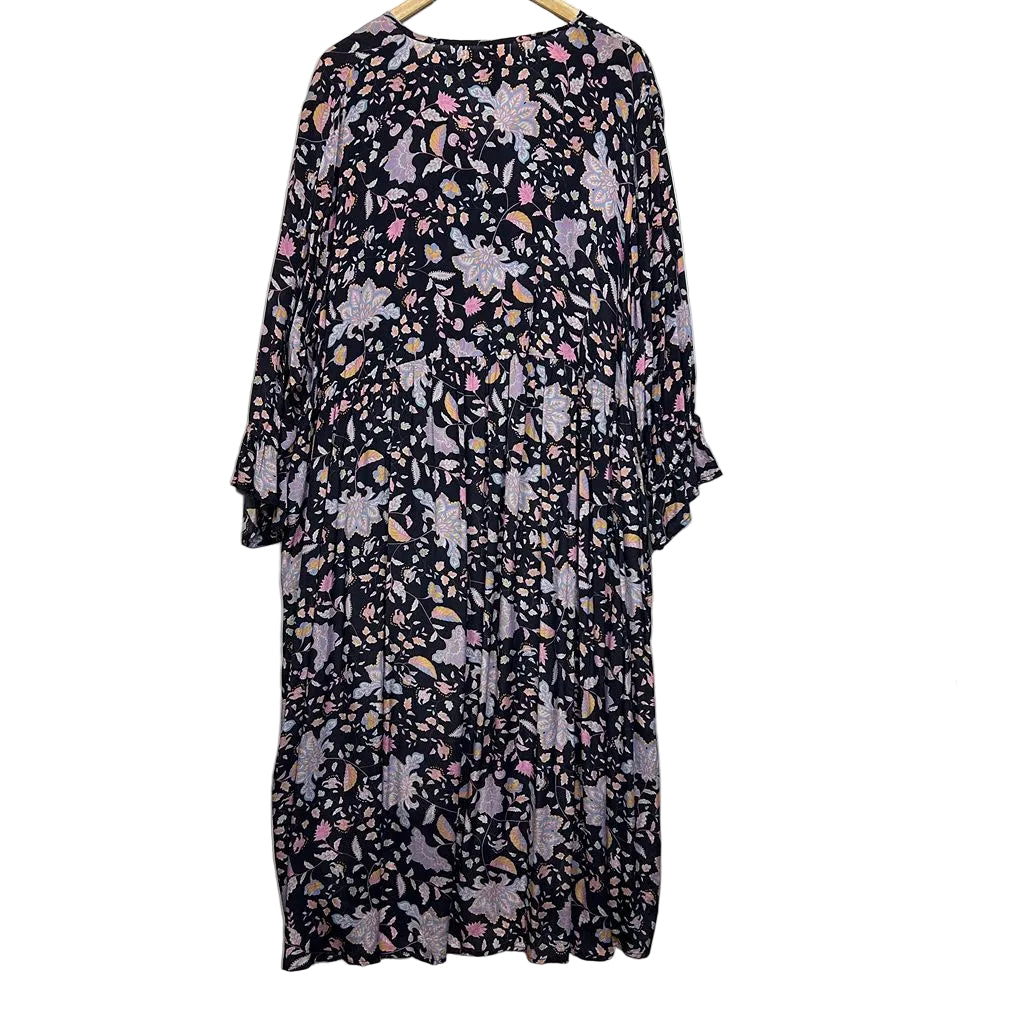 Taking Shape Navy Floral Maxi Dress - Size 22