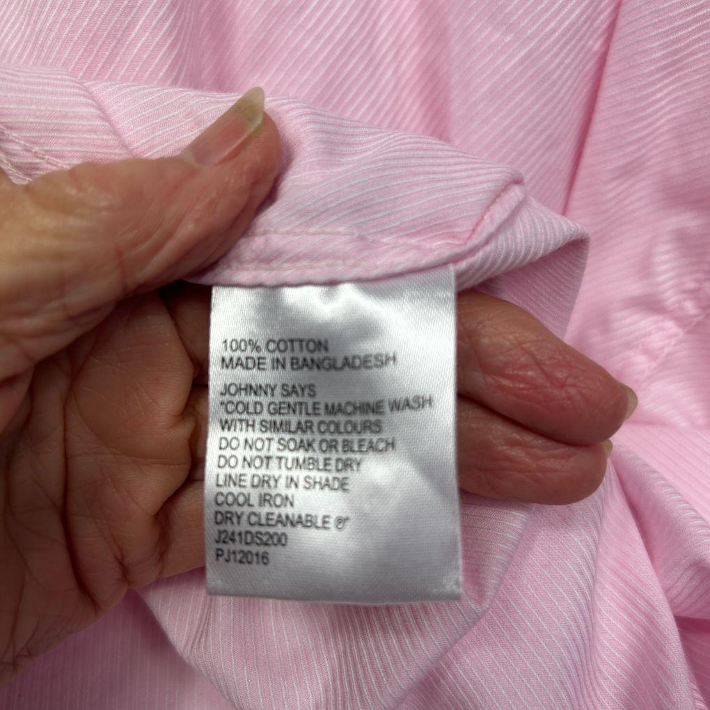 Johnny Bigg Pink Cotton Shirt - Size 7XL