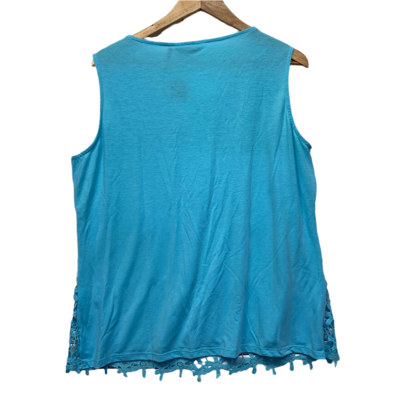 Millers Top Size 18 Sleeveless Blue Lace Top New