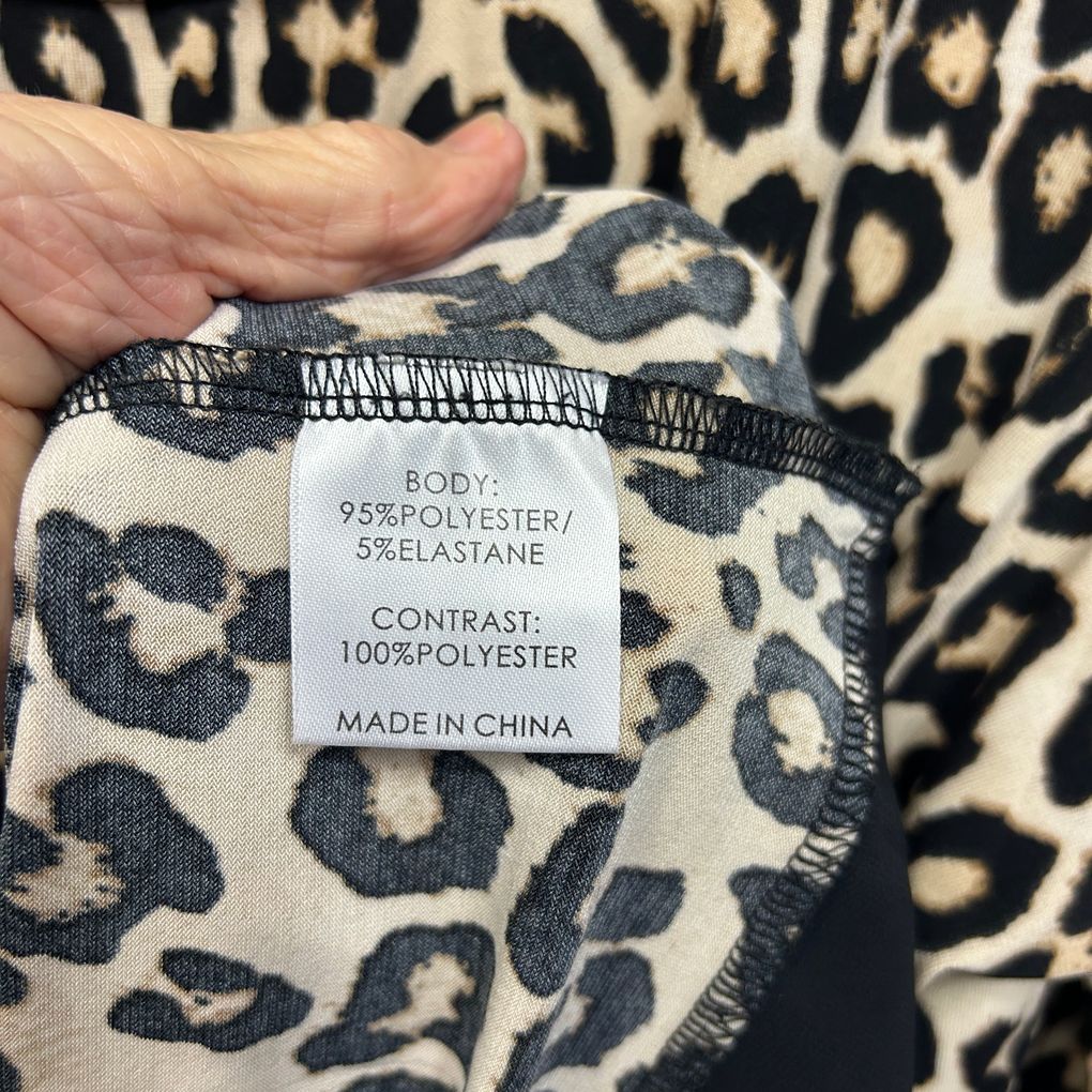 Autograph Leopard Print Top - Size 16