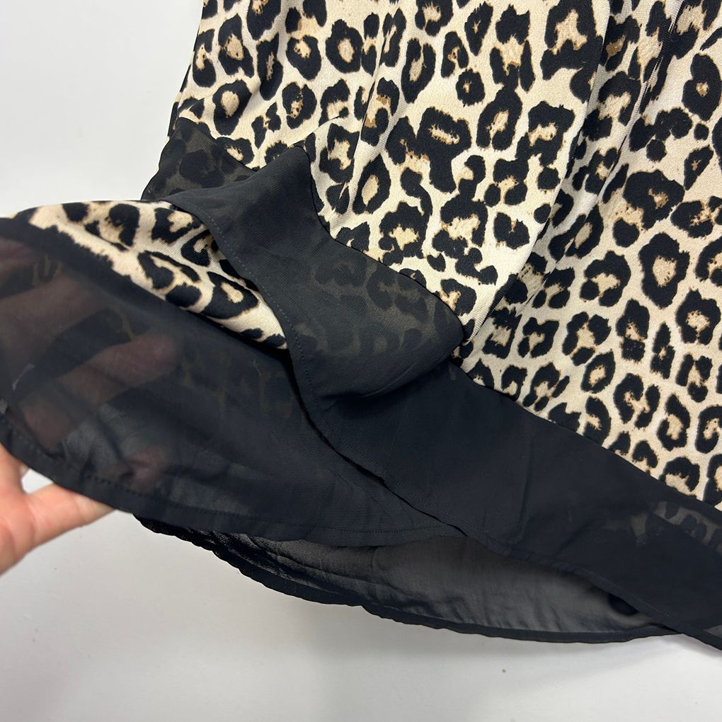 Autograph Leopard Print Top - Size 16