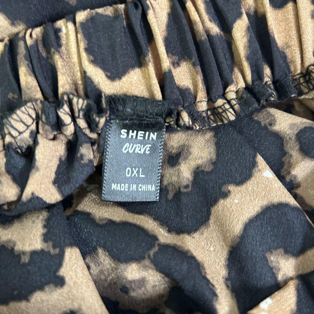Shein Leopard Print Skirt - Size 0XL