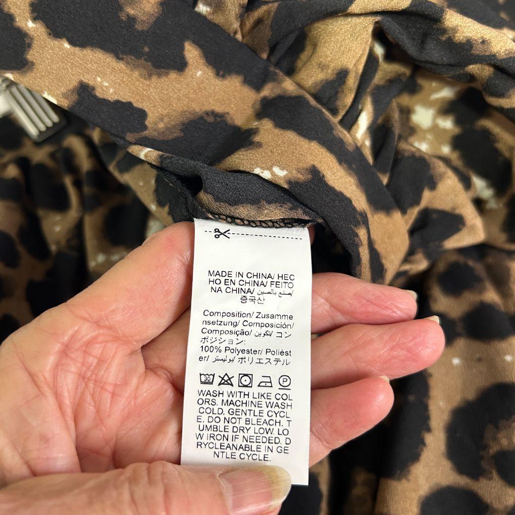 Shein Leopard Print Skirt - Size 0XL