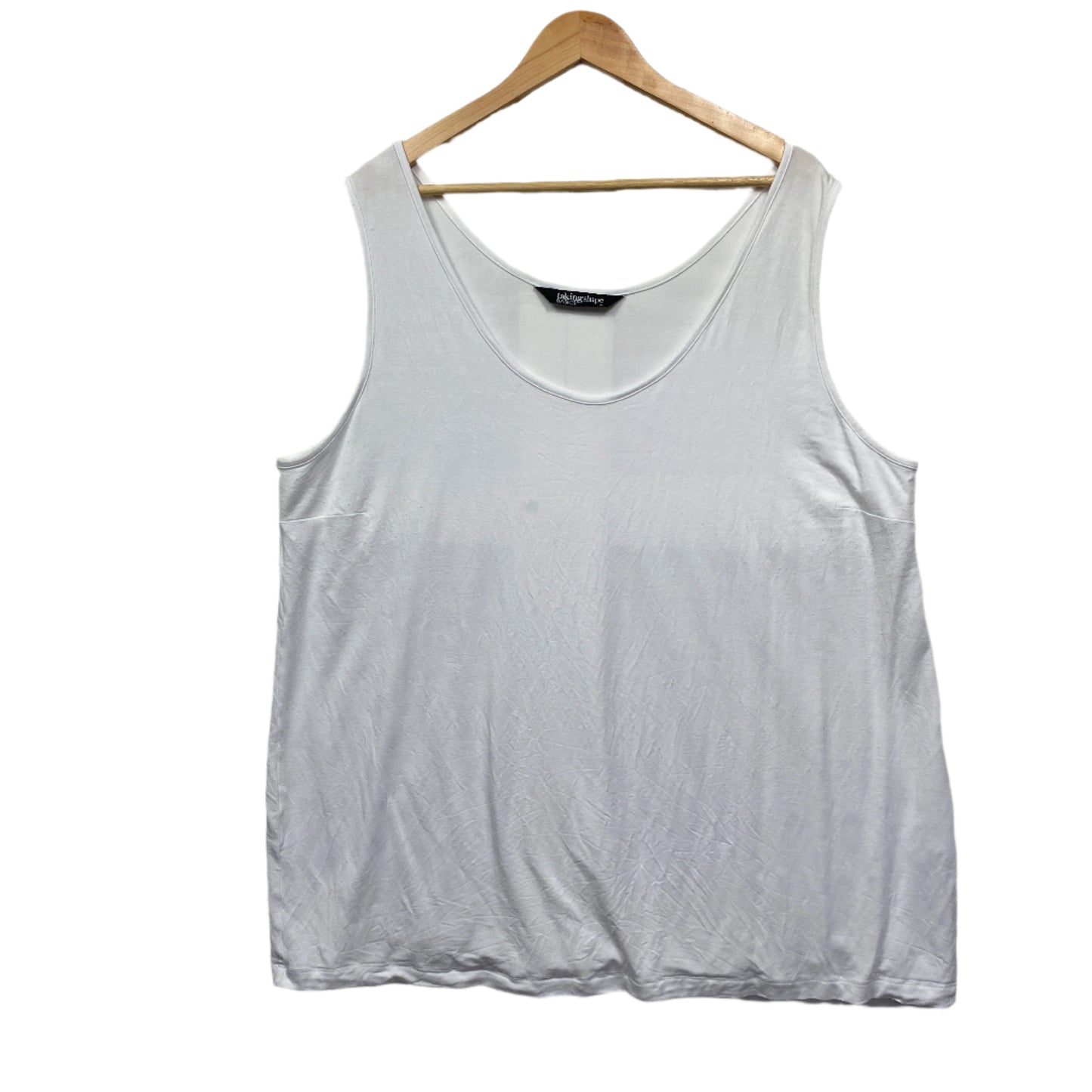 Taking Shape Basics Top Size 24 Sleeveless Tank White