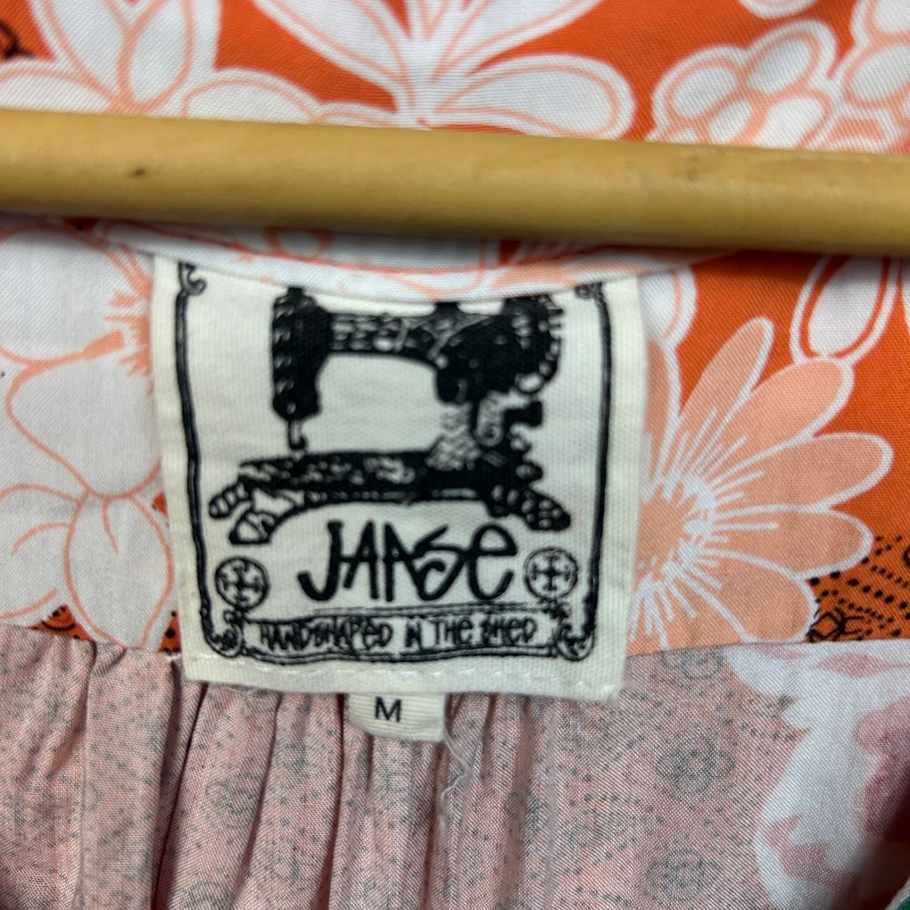 Jaase Orange Floral Top - Size M/14/16