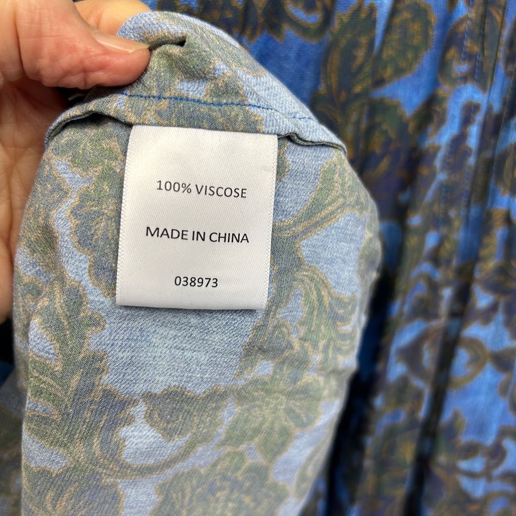 Sussan Blue Floral Top - Size 18