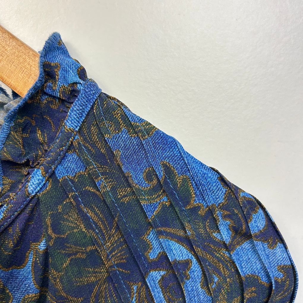 Sussan Blue Floral Top - Size 18