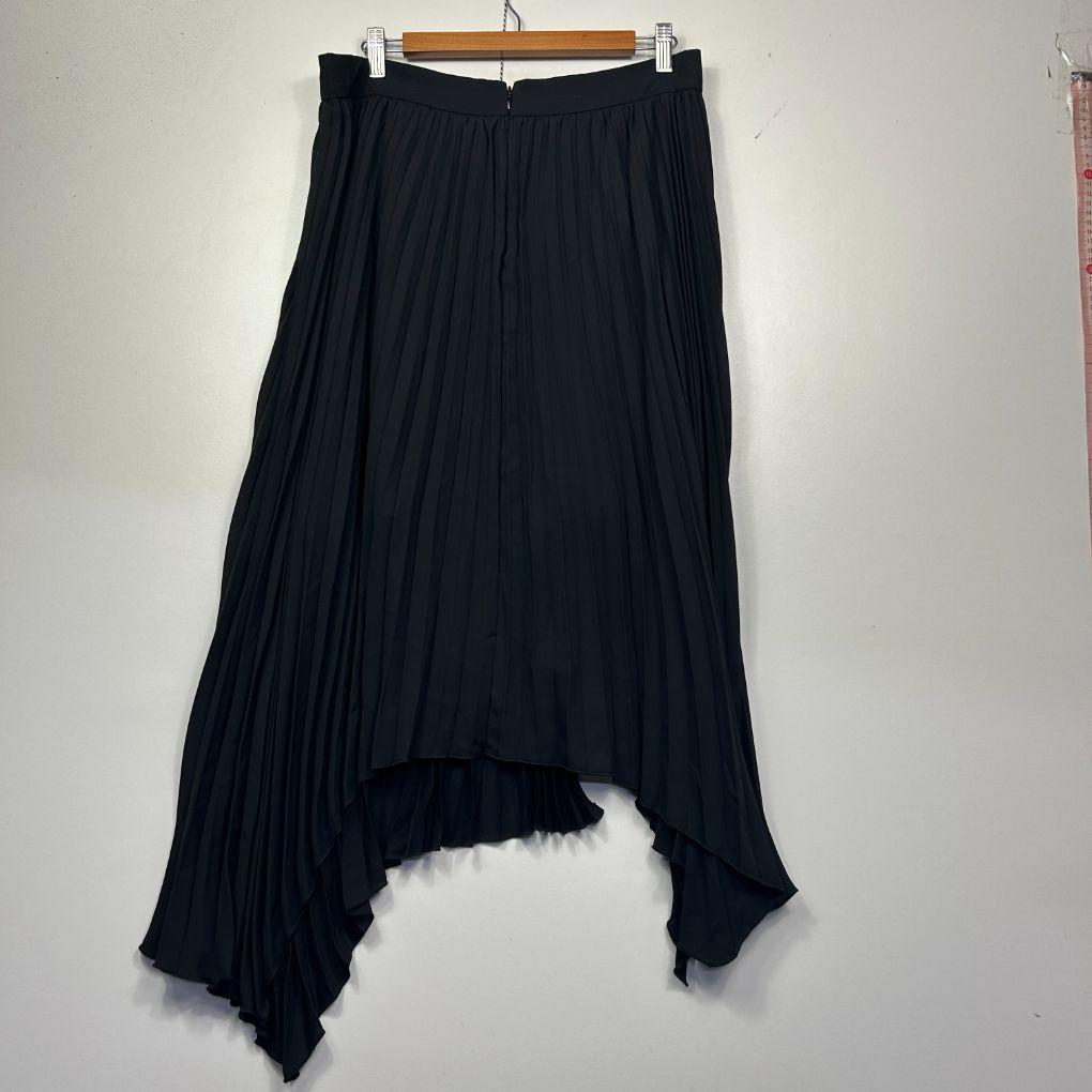 Sheike Black Pleated Skirt - Size 16