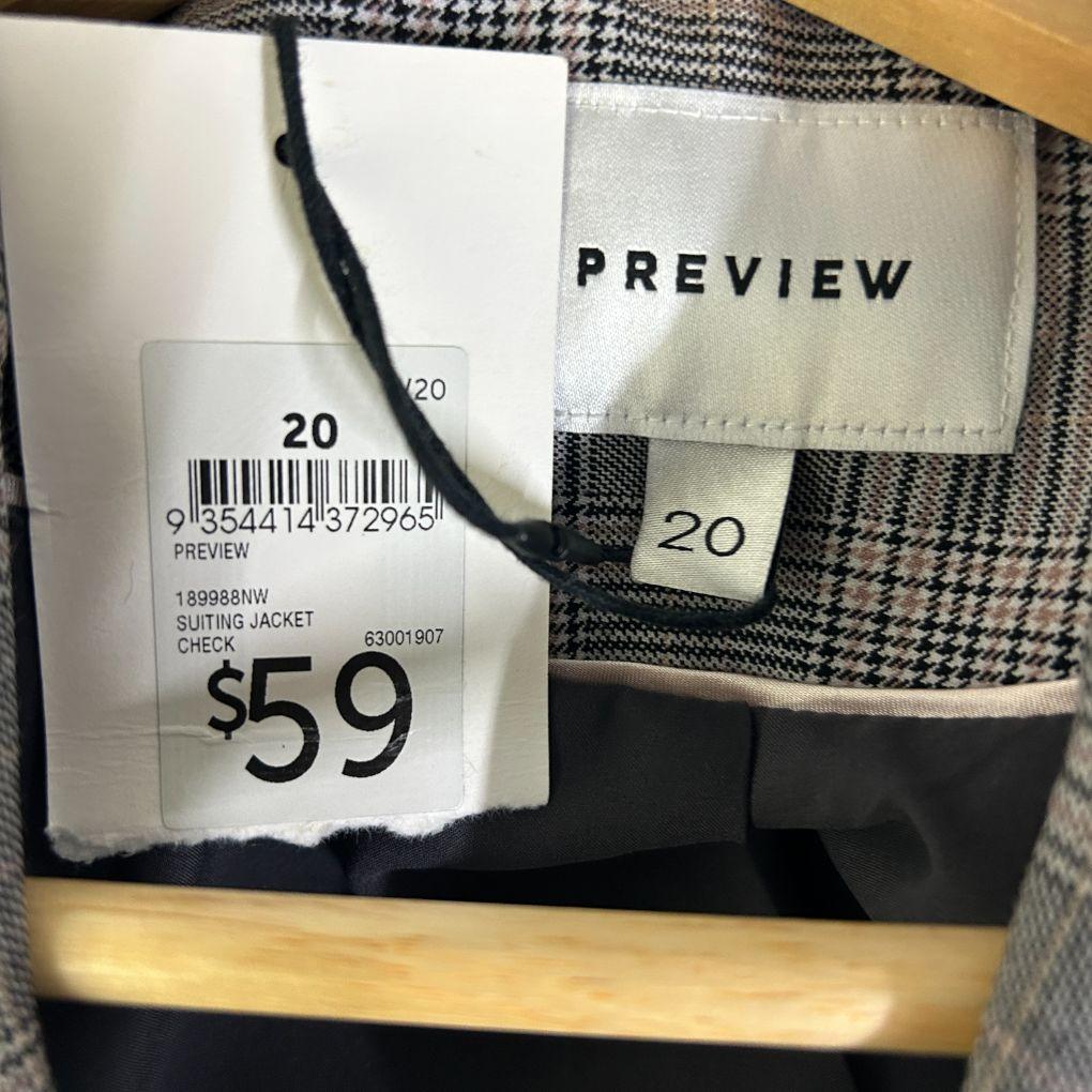 Preview Grey Check Blazer - Size 20