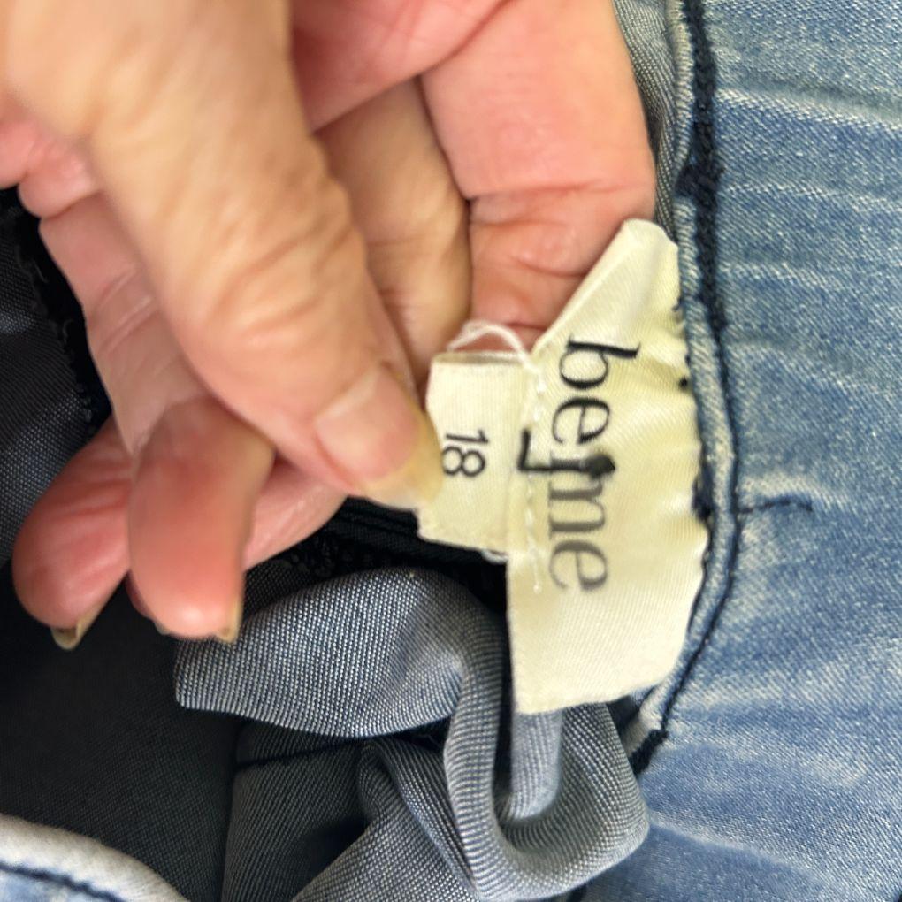 Beme Blue Cotton Jeans - Size 18