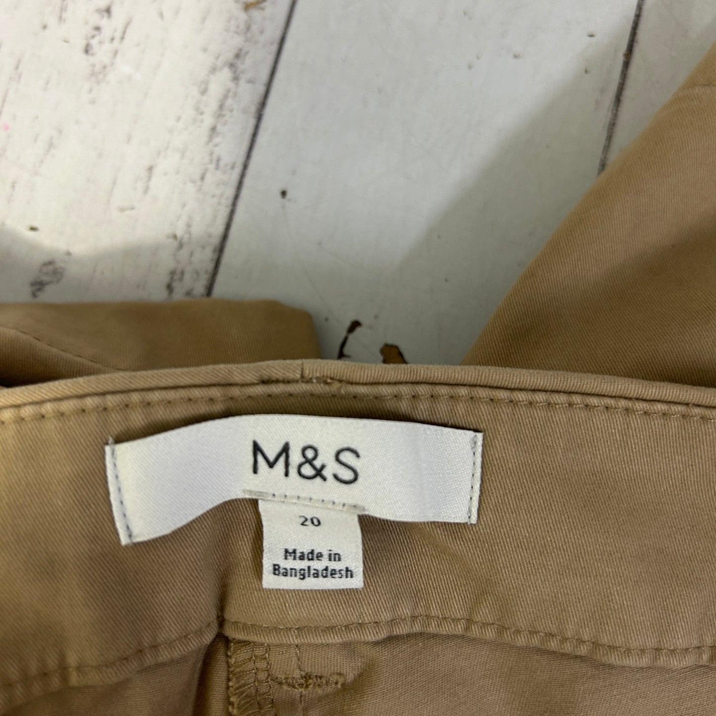 M&S Tan Shorts - Size 20