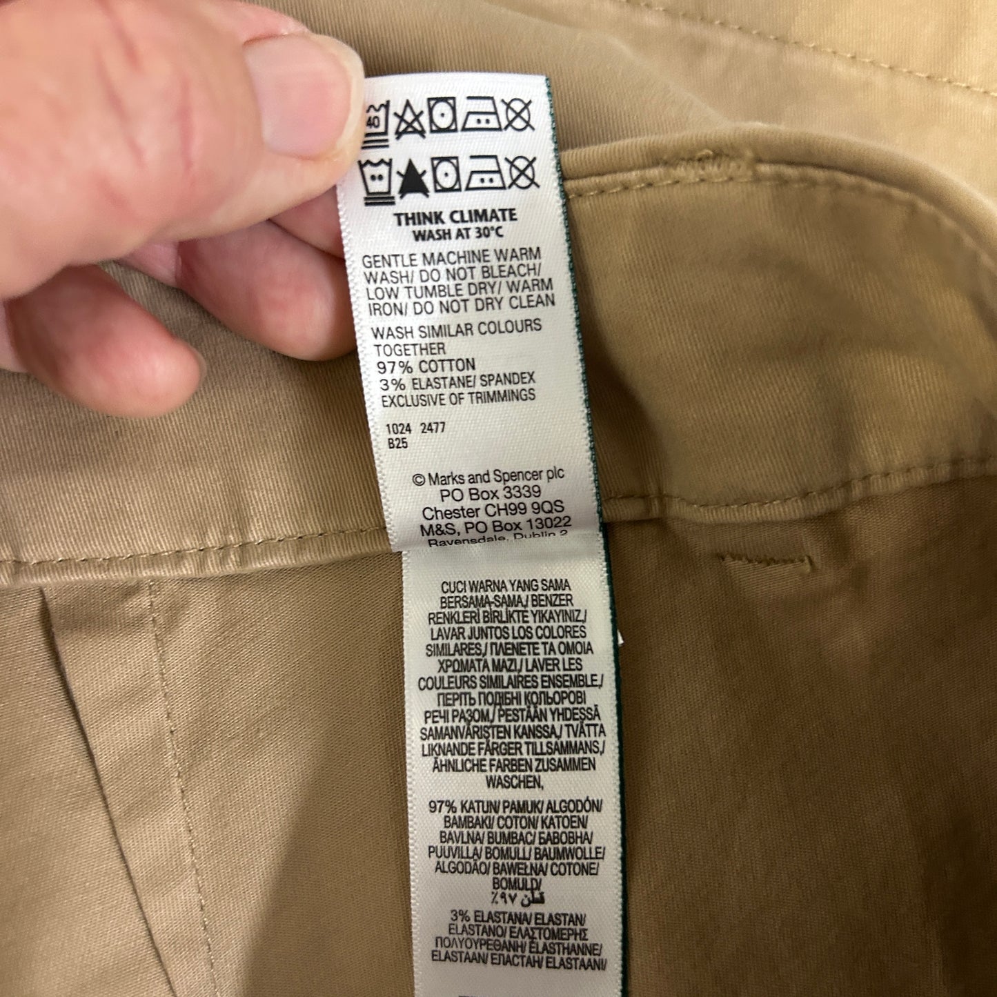 M&S Tan Shorts - Size 20