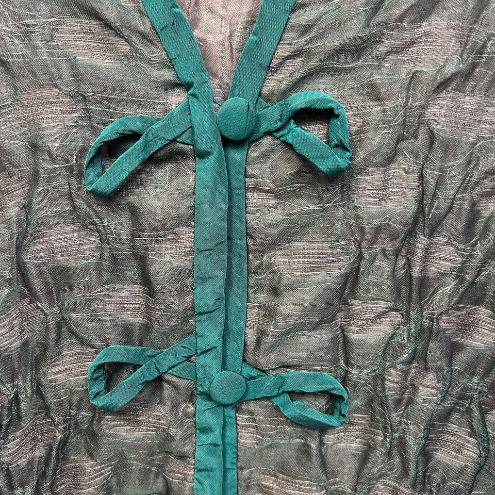 Handmade Grey Duster Jacket - Size 22/24