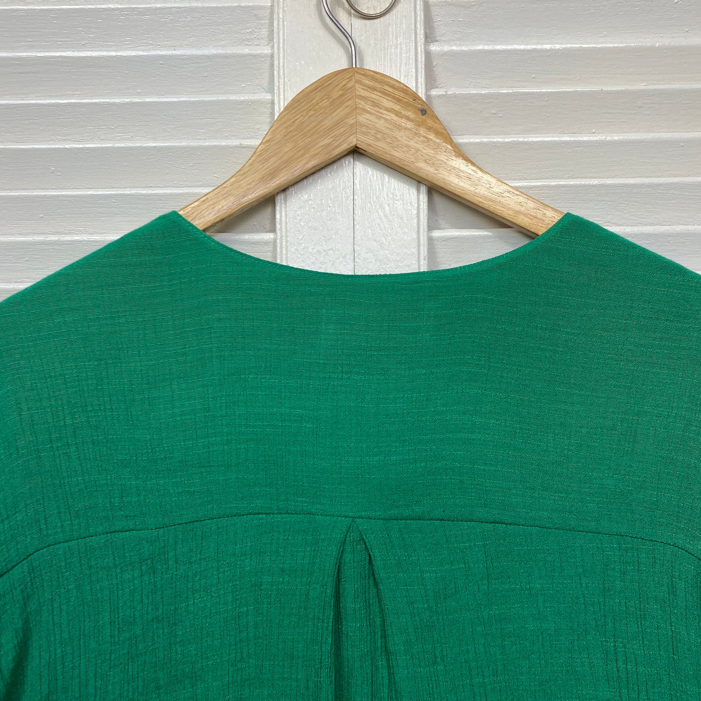 Virtuelle Top Size 16 Green Short Sleeve Viscose Blend