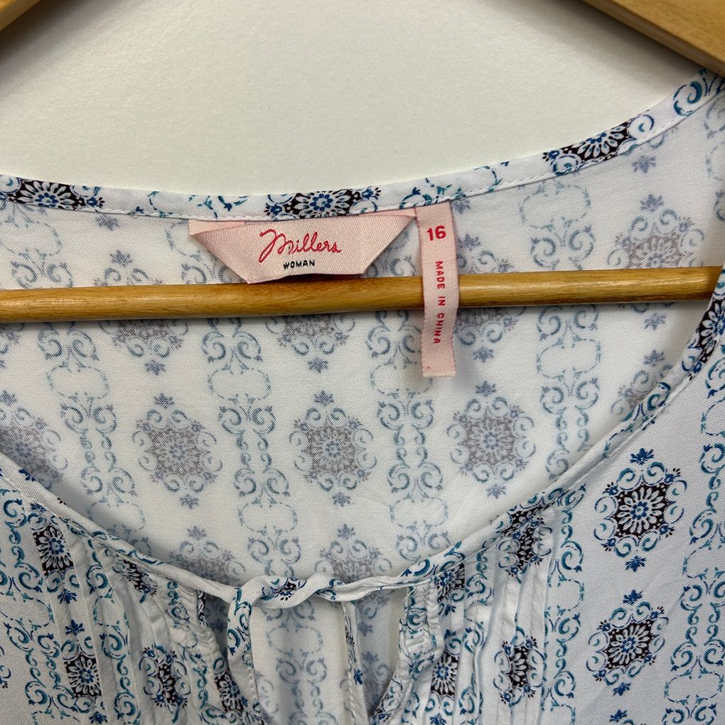 Millers Blue Top - Size 16